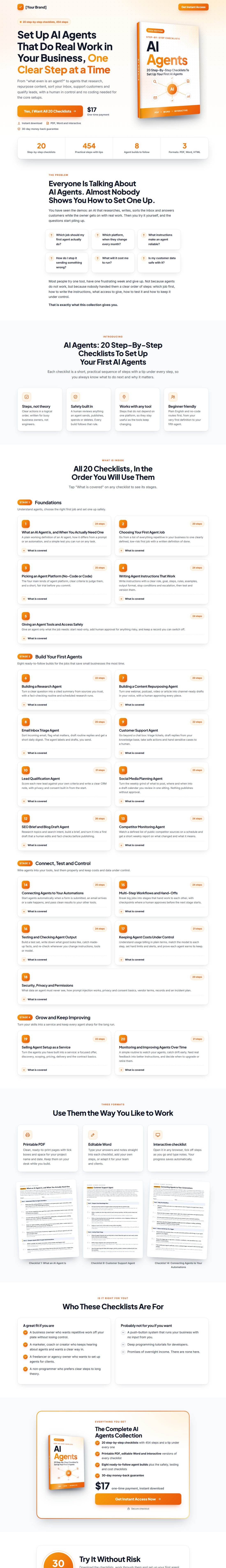 The Profit Kit mini sales page, ready for your name