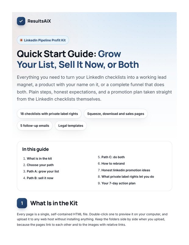 Quick Start Guide cover page