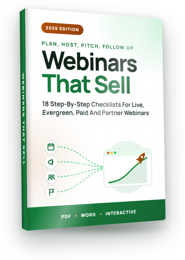 The Webinar Selling Profit Kit cover