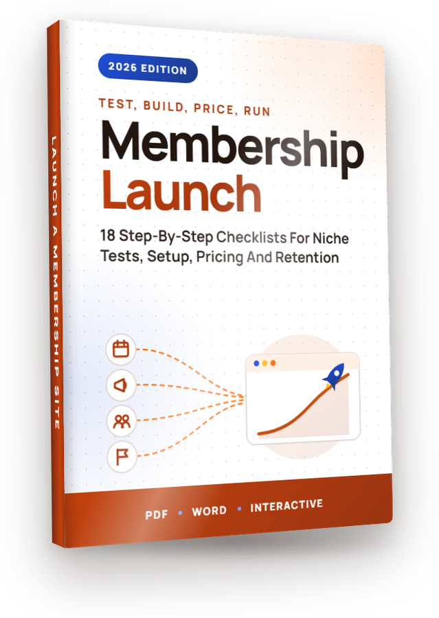 The Membership Launch Profit Kit cover