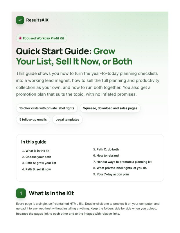 Quick Start Guide cover page
