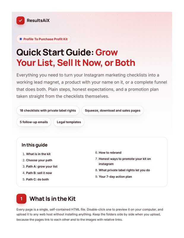 Quick Start Guide cover page