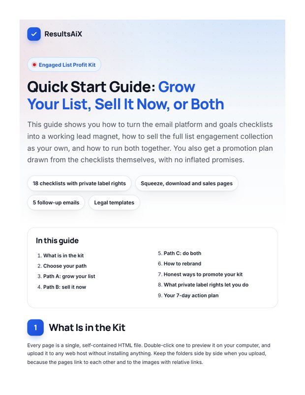 Quick Start Guide cover page
