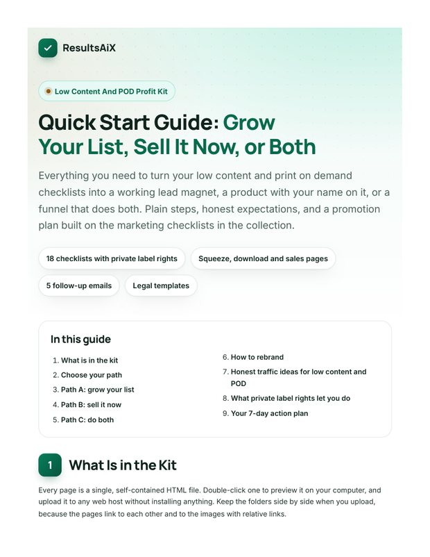 Quick Start Guide cover page