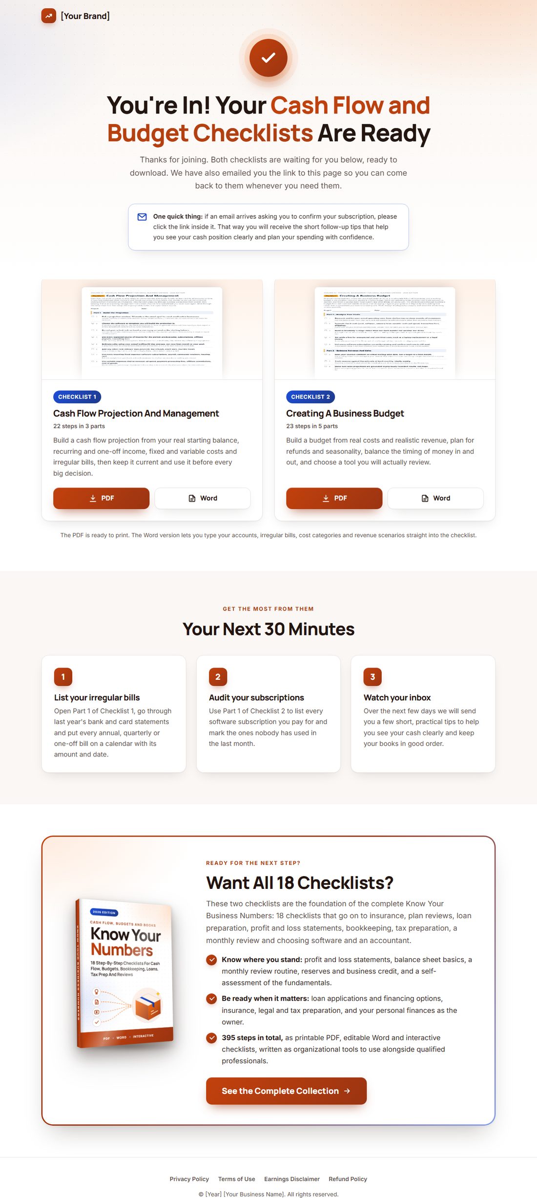 The download page on desktop