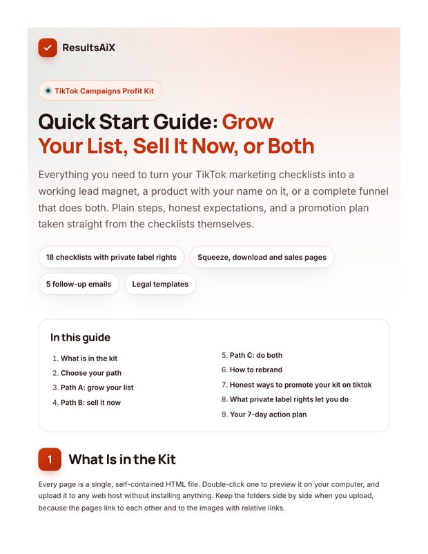 Quick Start Guide cover page