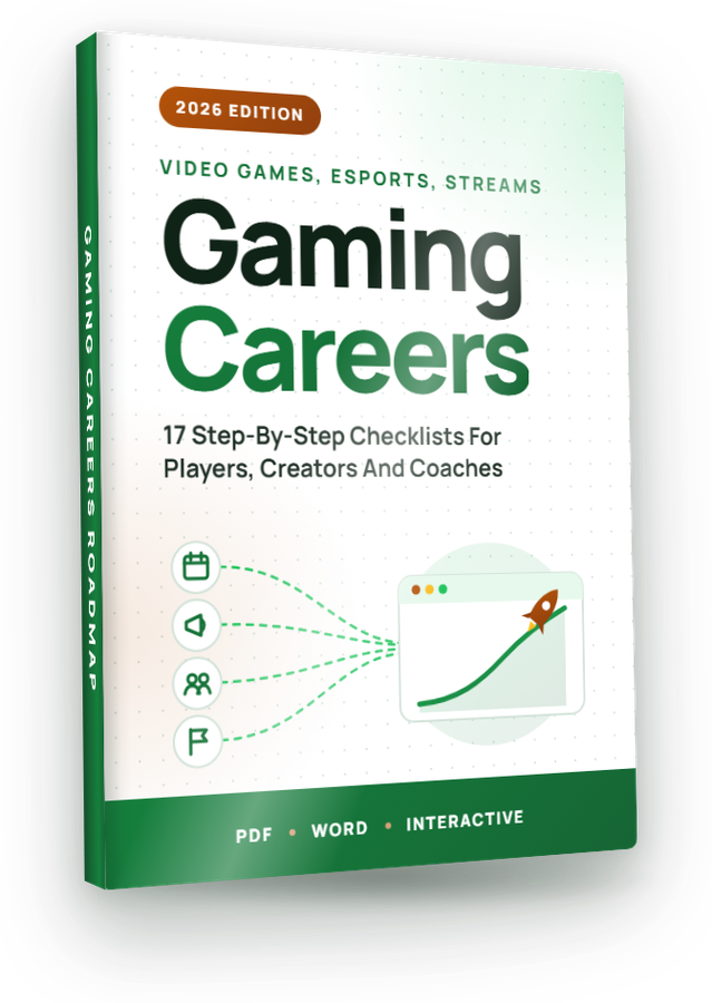 The Gaming Careers Roadmap eCover included in the kit