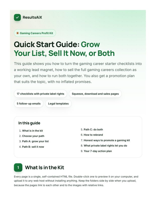 Quick Start Guide cover page