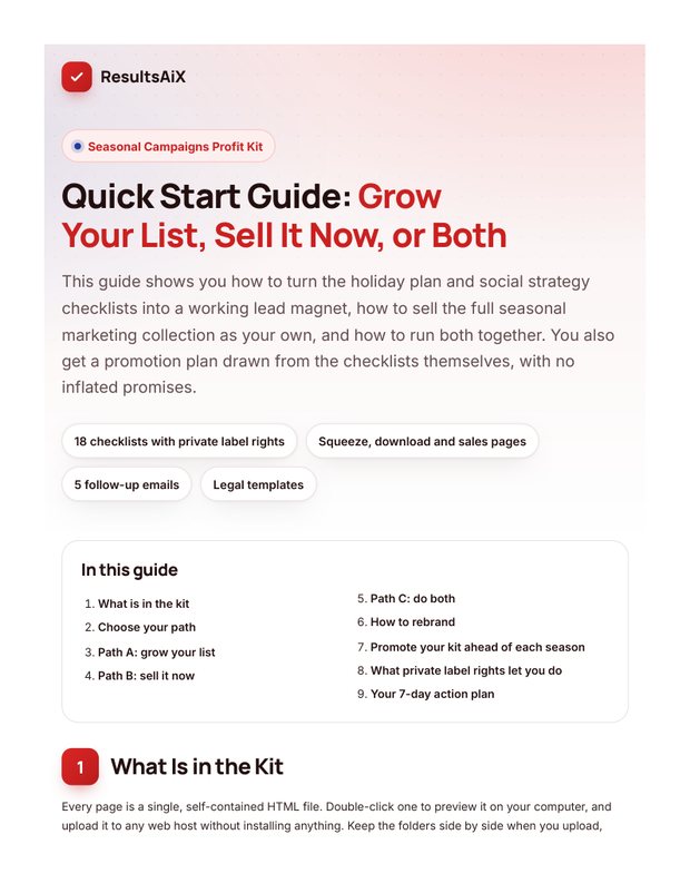 Quick Start Guide cover page