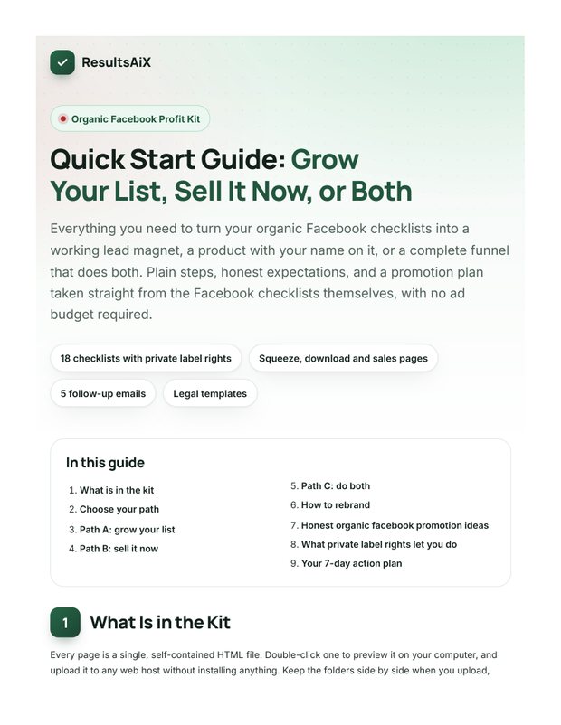 Quick Start Guide cover page