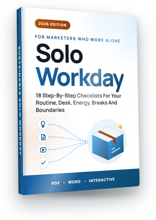 The Sustainable Solo Workday eCover included in the kit