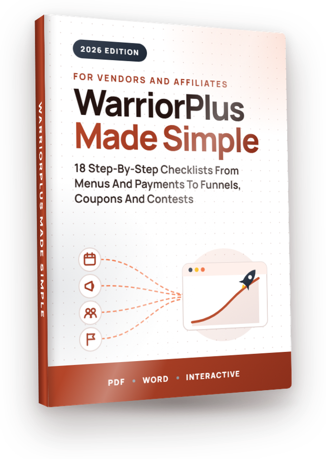 The WarriorPlus Made Simple eCover included in the kit
