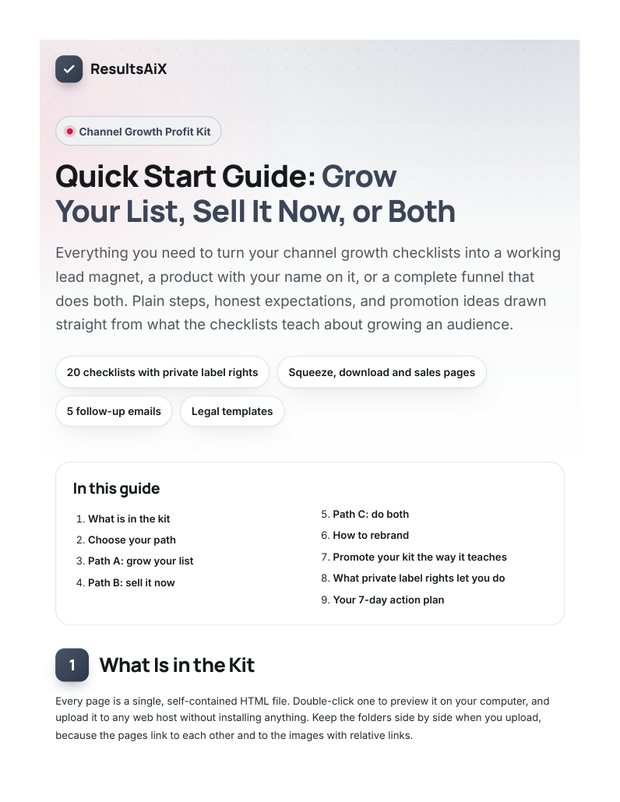 Quick Start Guide cover page