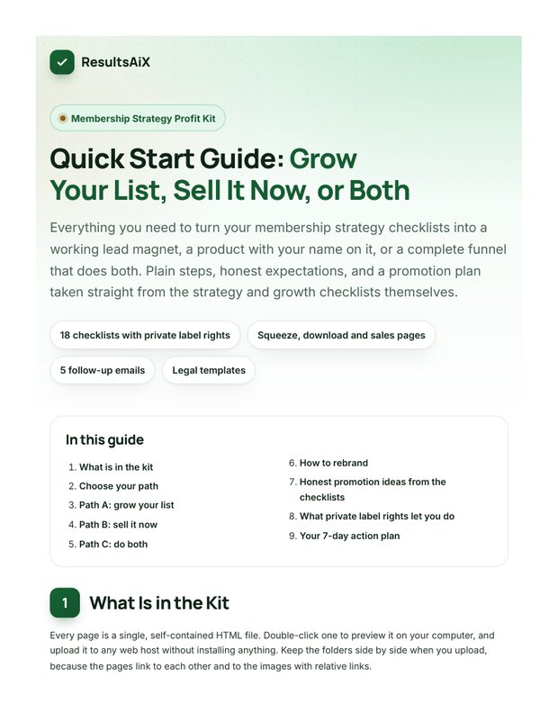 Quick Start Guide cover page