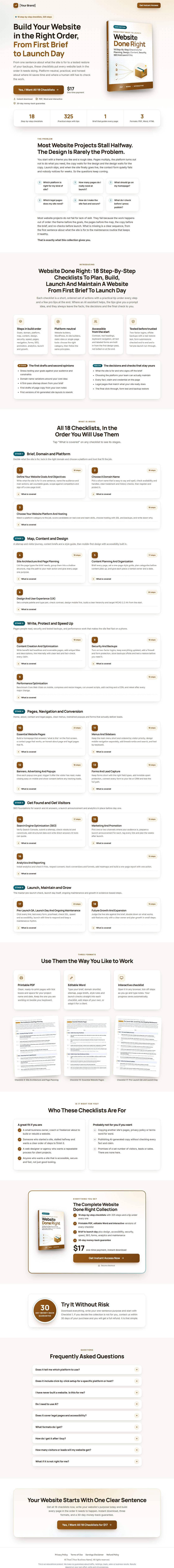 The Website Build Profit Kit mini sales page, ready for your name
