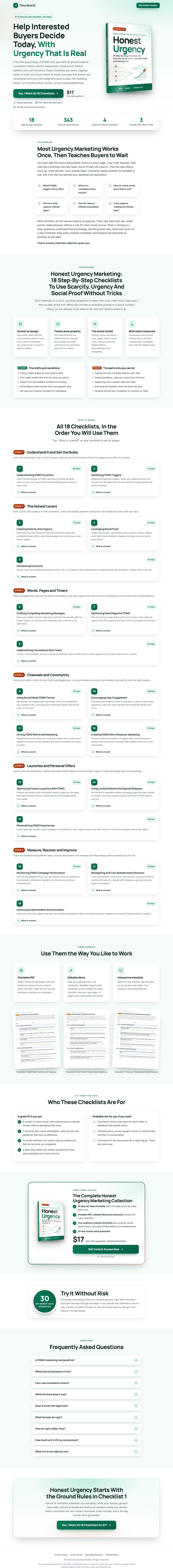 The FOMO Marketing Profit Kit mini sales page, ready for your name