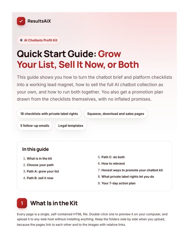 Quick Start Guide cover page