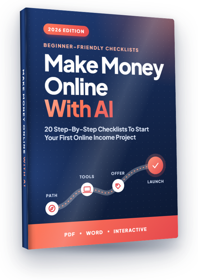 The Make Money Online With AI eCover included in the kit