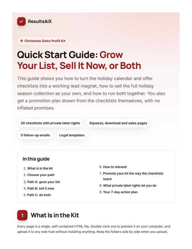 Quick Start Guide cover page