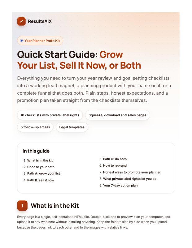 Quick Start Guide cover page