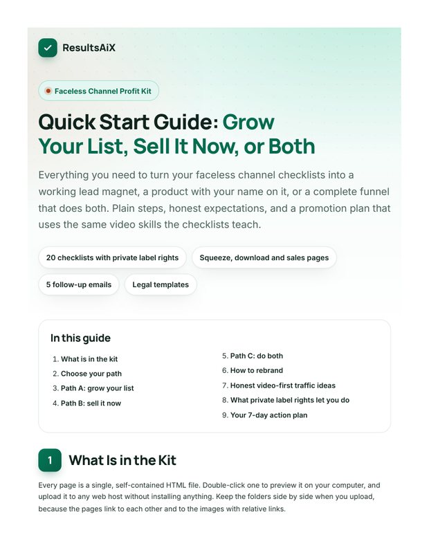 Quick Start Guide cover page