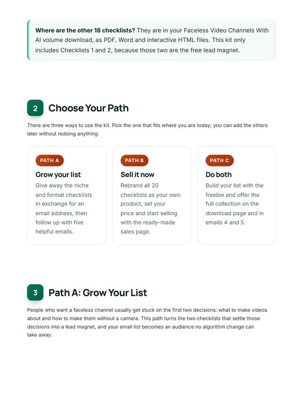 Quick Start Guide inside page
