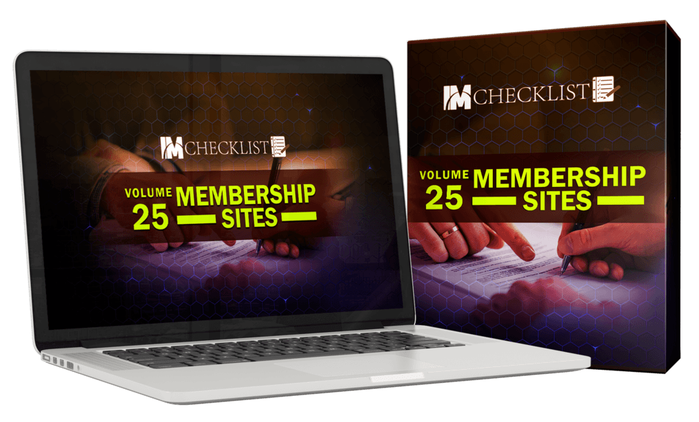 IM Checklist Volume 25: Membership Sites